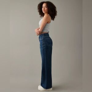 AE Curvy Super High Waisted Baggy Wide Leg Jean